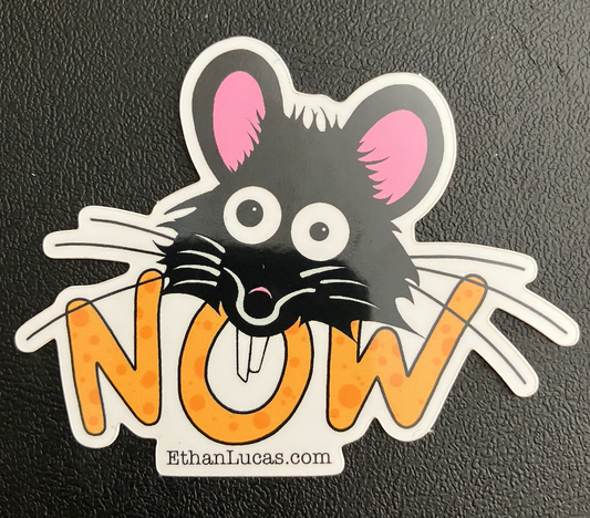 R-A-T rat now Sticker